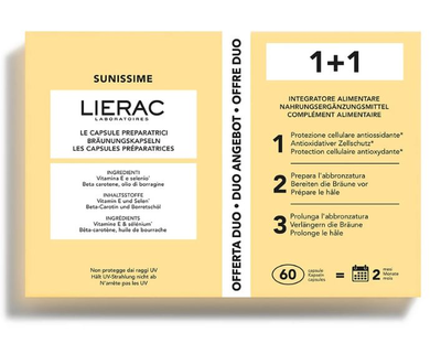 Image LIERAC Sunissime 60 capsules préparatrices